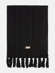 Вязаный шарф Guess с логотипом 1159806325 (Черный, One size)
