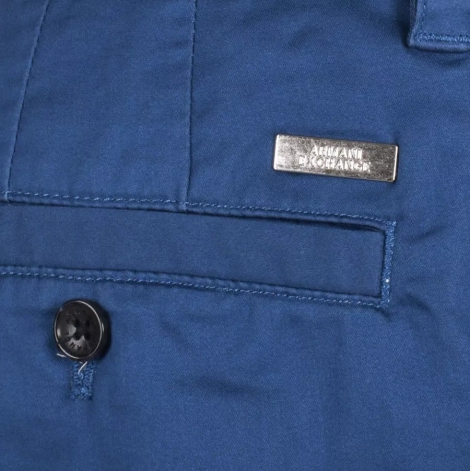 Мужские шорты из твила Armani Exchange 1159807576 (Синий, 28)