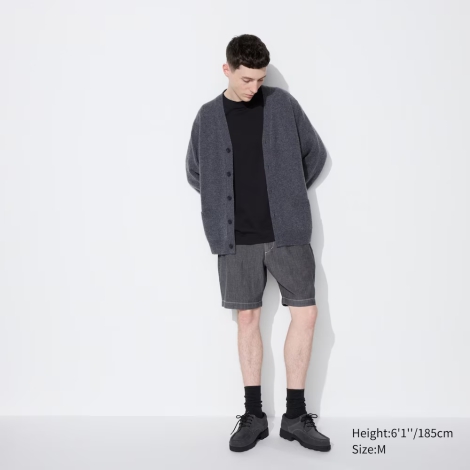 Еластичні чоловічі шорти UNIQLO з кишенями 1159816580  (Сірий XXL)