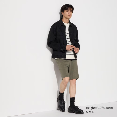 Легкие шорты UNIQLO AIRism 1159816608 (Зеленый L)