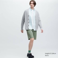 Эластичные мужские шорты UNIQLO с карманами 1159792278 (Зеленый, 3XL)