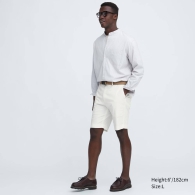 Эластичные мужские шорты UNIQLO с карманами 1159792500 (Белый, 3XL)