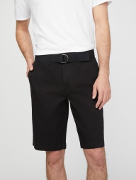 Мужские эластичные шорты GUESS с ремнем 1159798137 (Черный, 29)