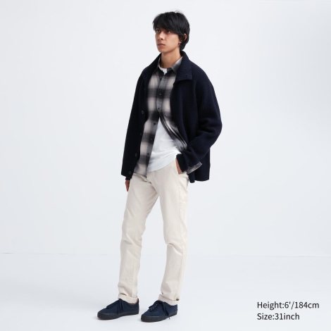 Стильные брюки-чинос UNIQLO 1159815558 (Белый 40W 34L)