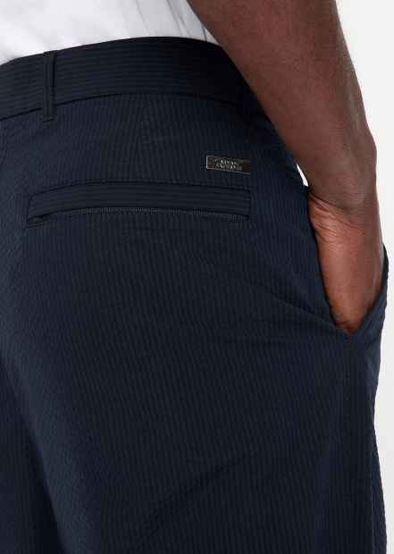 Чоловічі штани Armani Exchange із жатого матеріалу 1159806186 (Білий/синій, 28)