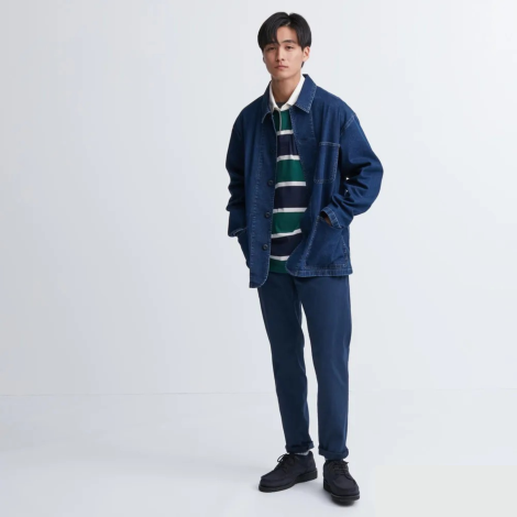 Ультраэластичные джинсы скинни UNIQLO штаны 1159807630 (Синий, S)