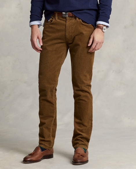 Мужские вельветовые штаны Polo Ralph Lauren Varick 1159810222 (Коричневый, 38W 32L)
