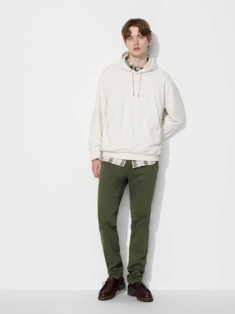 Стильные эластичные штаны UNIQLO 1159832584 (Зеленый L)