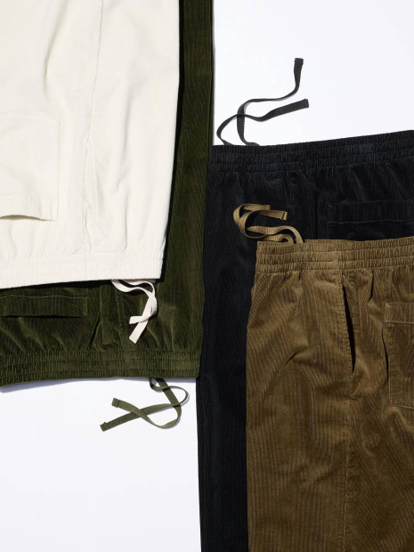 Вельветовые брюки UNIQLO штаны 1159832865 (Черный M)