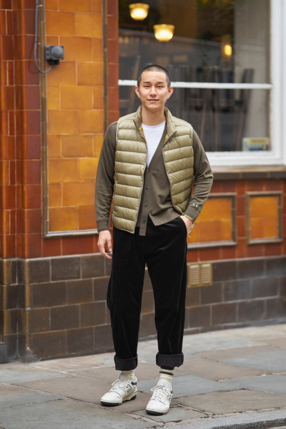 Вельветовые брюки UNIQLO штаны 1159832865 (Черный M)