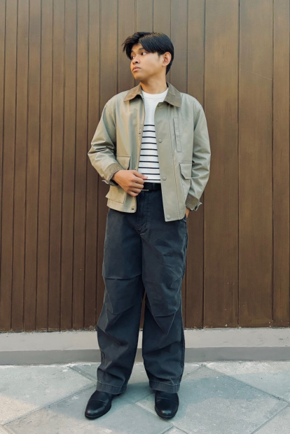 Широкие джинсовые штаны-парашюты UNIQLO 1159833009 (Серый M)