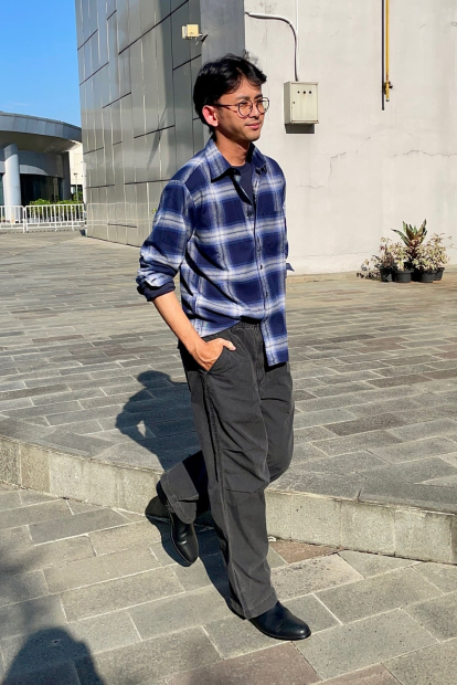 Широкие джинсовые штаны-парашюты UNIQLO 1159833009 (Серый M)