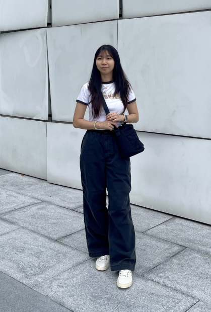 Широкие джинсовые штаны-парашюты UNIQLO 1159833009 (Серый M)
