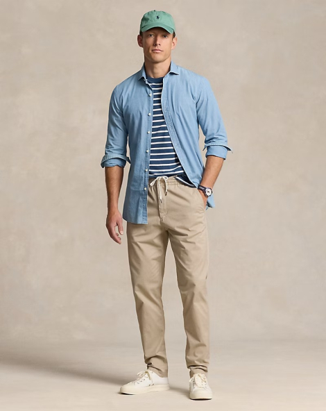 Чоловічі штани Ralph Lauren на еластичному поясі 1159837204 (Бежевий L)
