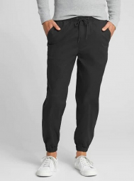Мужские брюки джоггеры GAP легкие штаны art671297 (Черный, размер XXL)