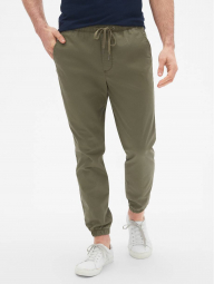 Мужские брюки джоггеры GAP легкие штаны art539050 (Зеленый, размер XL)