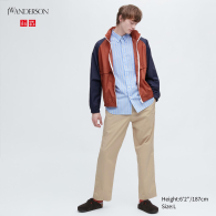 Стильные легкие штаны UNIQLO JW Anderson брюки на завязках 1159787631 (Бежевый, M)
