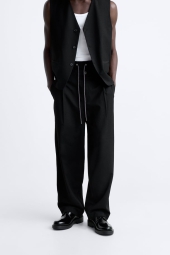 Чоловічі штани ZARA 1159800688 (Чорний, XL)