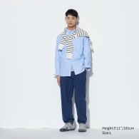 Мужские джоггеры UNIQLO джинсовые штаны 1159811324 (Синий, L)