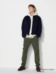 Стильные эластичные штаны UNIQLO 1159832584 (Зеленый L)