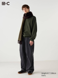 Широкие джинсовые штаны-парашюты UNIQLO 1159833009 (Серый M)