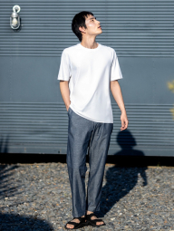 Свободные брюки  UNIQLO 1159833401 (Голубой S)