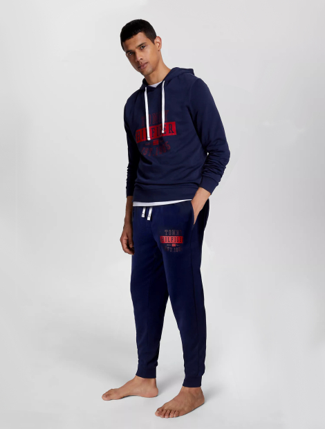 Мужской костюм Tommy Hilfiger лонгслив и штаны 1159787329 (Синий, M)