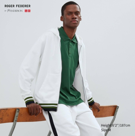 Спортивный костюм UNIQLO Roger Federer толстовка и джоггеры 1159798713 (L/M, Белый)