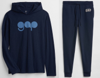 Костюм спортивный GAP худи и джоггеры 1159762519 (Синий, XL)