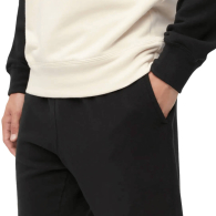 Мужской костюм UNIQLO комплект свитшот и штаны 1159780468 (Бежевый/Черный, L)