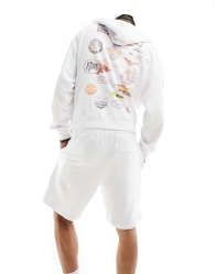 Чоловічий спортивний костюм GUESS Hot Wheels худі та шорти 1159799266 (Білий, M)