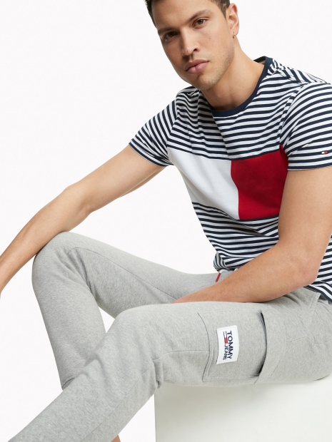 Мужские джоггеры Tommy Hilfiger спортивные штаны 1159766383 (Серый, XL)