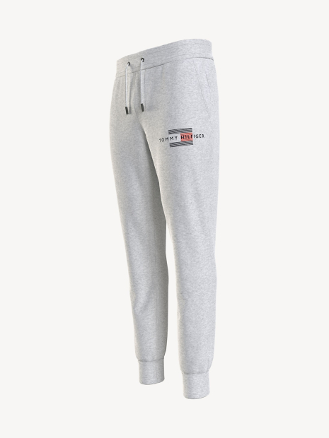 Мужские джоггеры Tommy Hilfiger спортивные штаны на флисе 1159781948 (Серый, 3XL)