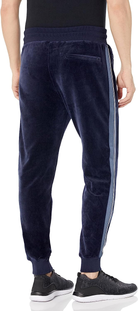 Мужские бархатные джоггеры GUESS спортивные штаны 1159785571 (Синий, XXL)