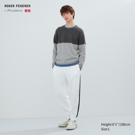 Спортивный костюм UNIQLO Roger Federer толстовка и джоггеры 1159798713 (L/M, Белый)