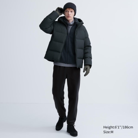 Утепленные джоггеры HEATTECH UNIQLO спортивные штаны 1159799950 (Черный, S)