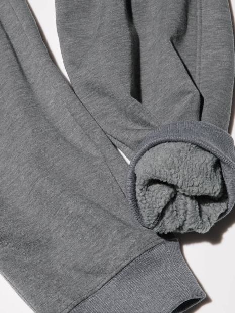 Мужские джоггеры HEATTECH UNIQLO спортивные штаны с экомехом внутри 1159833112 (Серый 3XL)