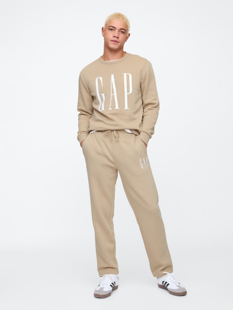 Мужские спортивные штаны GAP на флисе 1159836293 (Бежевый L)