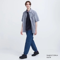 Мужские джоггеры UNIQLO джинсовые штаны 1159810892 (Синий, M)