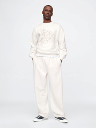 Спортивные штаны Gap Mickey Mouse флис 1159833195 (Молочный L)