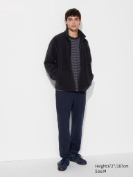 Чоловічі джоггери HEATTECH UNIQLO спортивні штани з екомехом всередині 1159835632 (Синій M)