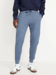 Мужские стеганые джоггеры Old Navy спортивные штаны 1159837425 (Синий L)