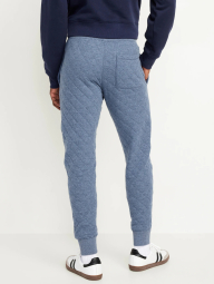 Мужские стеганые джоггеры Old Navy спортивные штаны 1159837425 (Синий L)