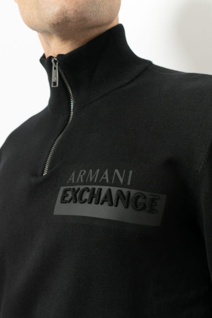 Чоловічий светр Armani Exchange кофта зі змійкою оригінал