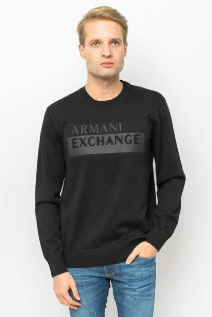 Чоловічий светр Armani Exchange кофта з логотипом оригінал