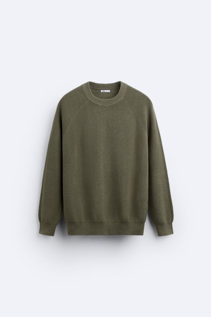 Чоловічий светр ZARA 1159802913 (Зелений, XL)