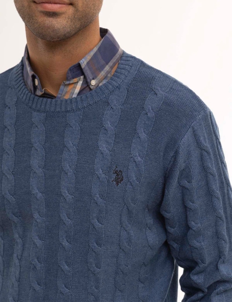 Мужской свитер U.S. Polo Assn 1159804401 (Синий, XXL)