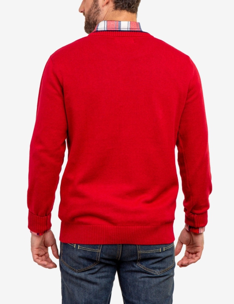 Мужской свитер U.S. Polo Assn 1159806224 (Красный, XL)