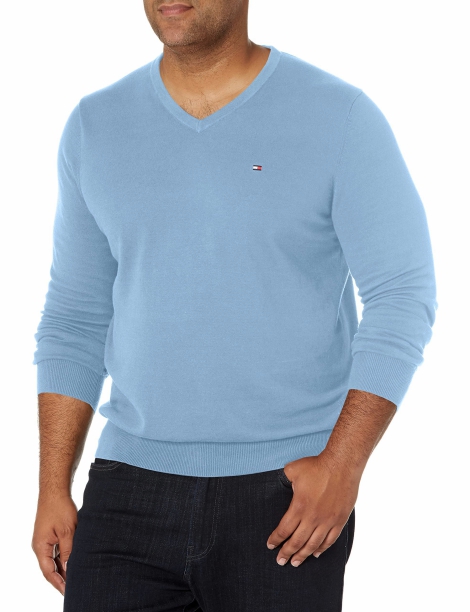 Чоловічий светр Tommy Hilfiger 1159809982 (Білий/синій, XXL)