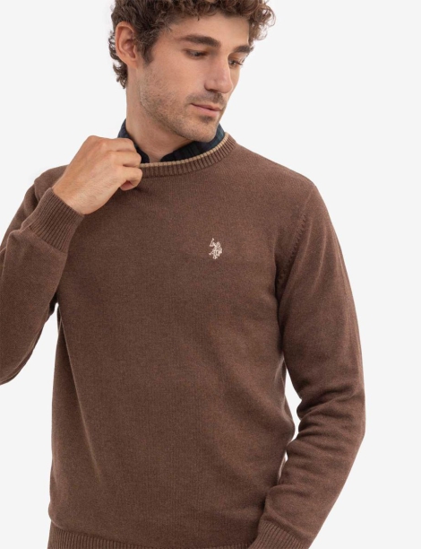 Мужской свитер U.S. Polo Assn 1159813311 (Коричневый, XXL)